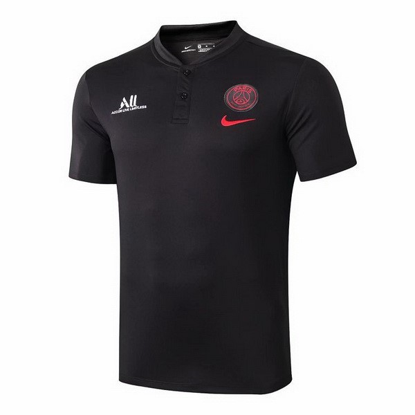 Polo Paris Saint Germain 2019 2020 Negro Rojo